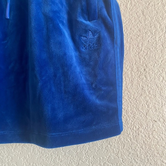 ADIDAS X JEREMY SCOTT SKIRT BLUE VELOUR Size XS - Picture 4 of 7